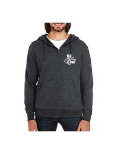 Be Kind French Terry Zip - Grey