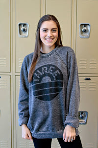 Three Crewneck Sweatshirt - Grey