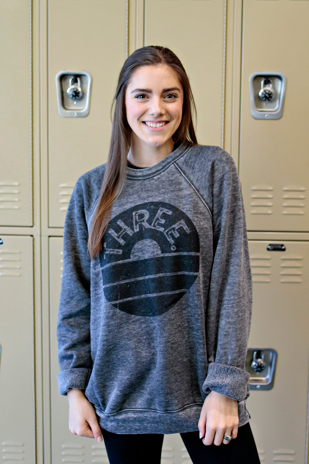 Three Crewneck Sweatshirt - Grey