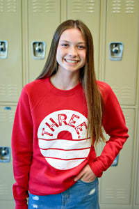 Three Crewneck Sweatshirt - Red